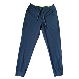 Birddogs Pants Womens L Boom For Your Boomstick Blue Drawstring Jogger